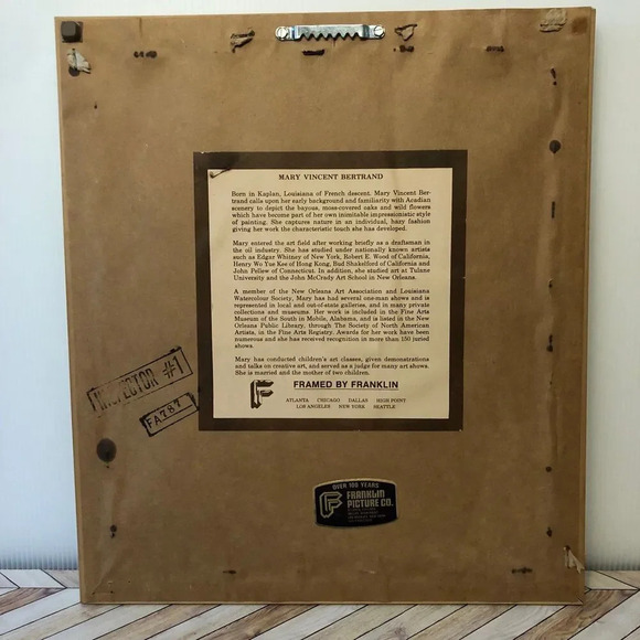 Professionally Framed Mary Vincent Bertrand Signed Print Cottage Core - Picture 5 of 10